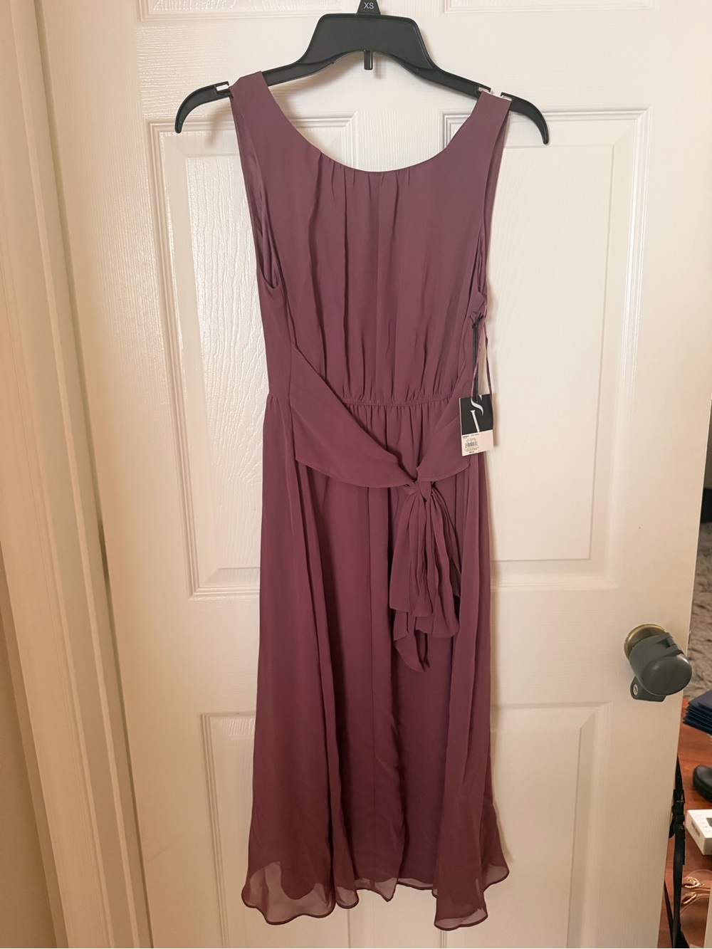Simply Vera Vera Wang Dusty Mauve Sleeveless Chiffon Midi Dress